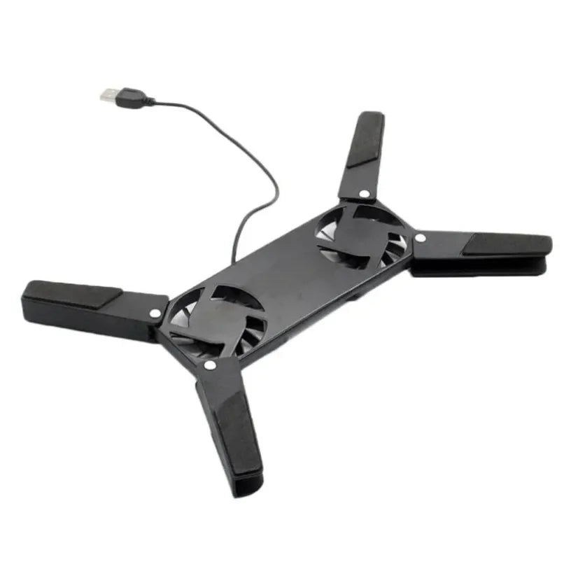 1PCS Air-cooling Laptop Cooler Laptop Cooling Pad USB Powered Cooling Dock Bracket Stand Dual Fan for PC Fan Gaming Accessory