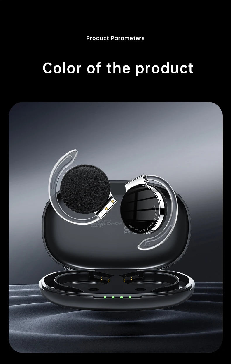 Open Ear Headphones TWS Noise Cancelling Headphones Bluetooth Earpiece Bluetooth Headset Runnning Headphones Workout Headphones