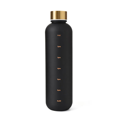 Water bottle, inspirational water bottle with time mark, reusable water bottle, suitable for gym fitness workout travel