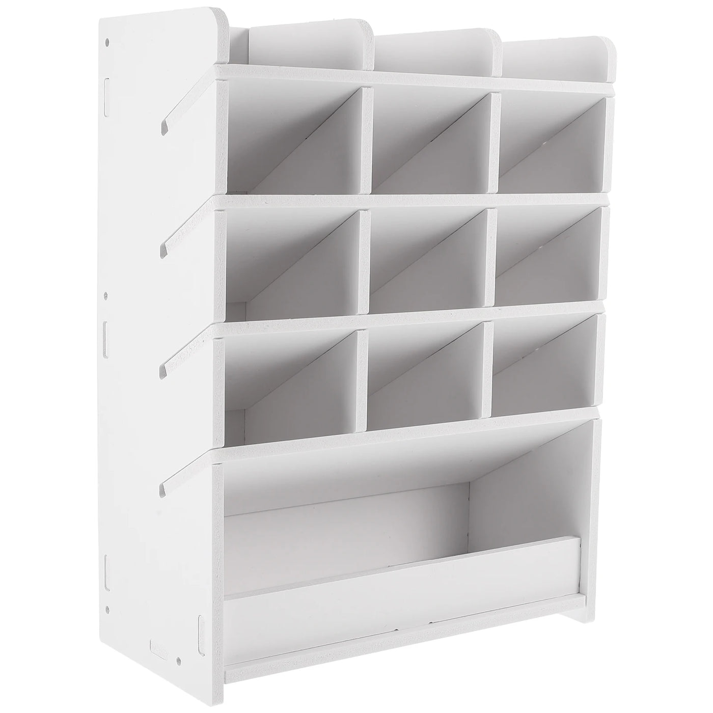 Desktop Storage Box Wood Office Stationery Organizer