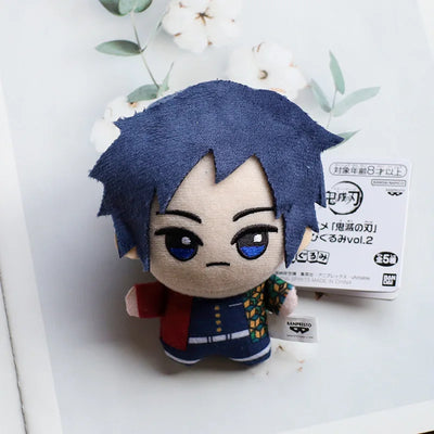 New 10cm Anime Demon Slayer Tomioka Giyu Kamado Tanjirou Kamado Nezuko Agatsuma Zenitsu Shinazugawa Genya Plush Toy Doll Gift