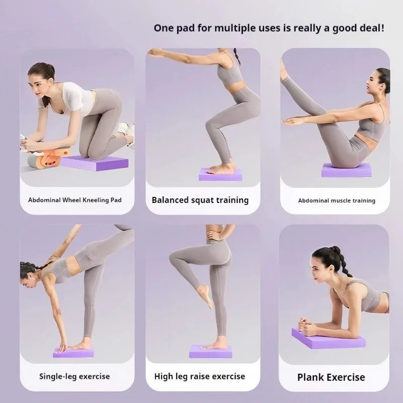 Non-Slip Foam Large Yoga Mat Pilates Equipment Accessories Home Gym Gymnastics Bodybuilding Mat Core Balance Strength Training