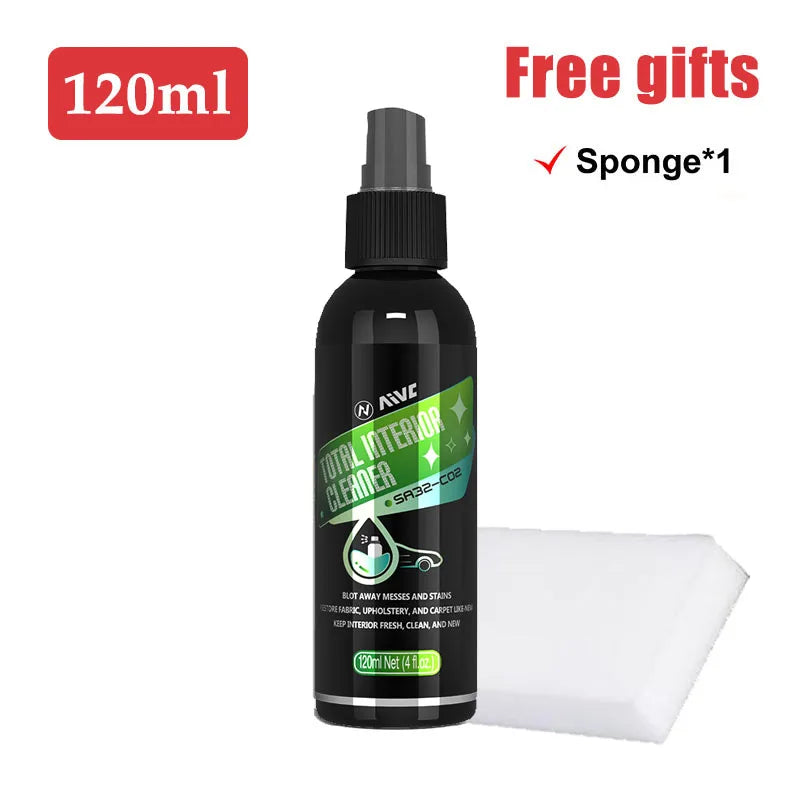 Car Interior Cleaner Agent Ceiling Cleaner Leather Flannel Woven Fabric Water Free Multipurpose Auto Dash Cleaning Tool