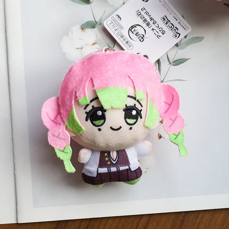 New 10cm Anime Demon Slayer Tomioka Giyu Kamado Tanjirou Kamado Nezuko Agatsuma Zenitsu Shinazugawa Genya Plush Toy Doll Gift