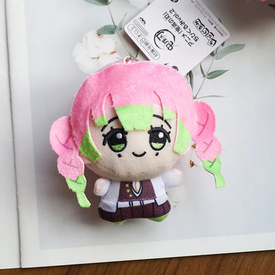 New 10cm Anime Demon Slayer Tomioka Giyu Kamado Tanjirou Kamado Nezuko Agatsuma Zenitsu Shinazugawa Genya Plush Toy Doll Gift