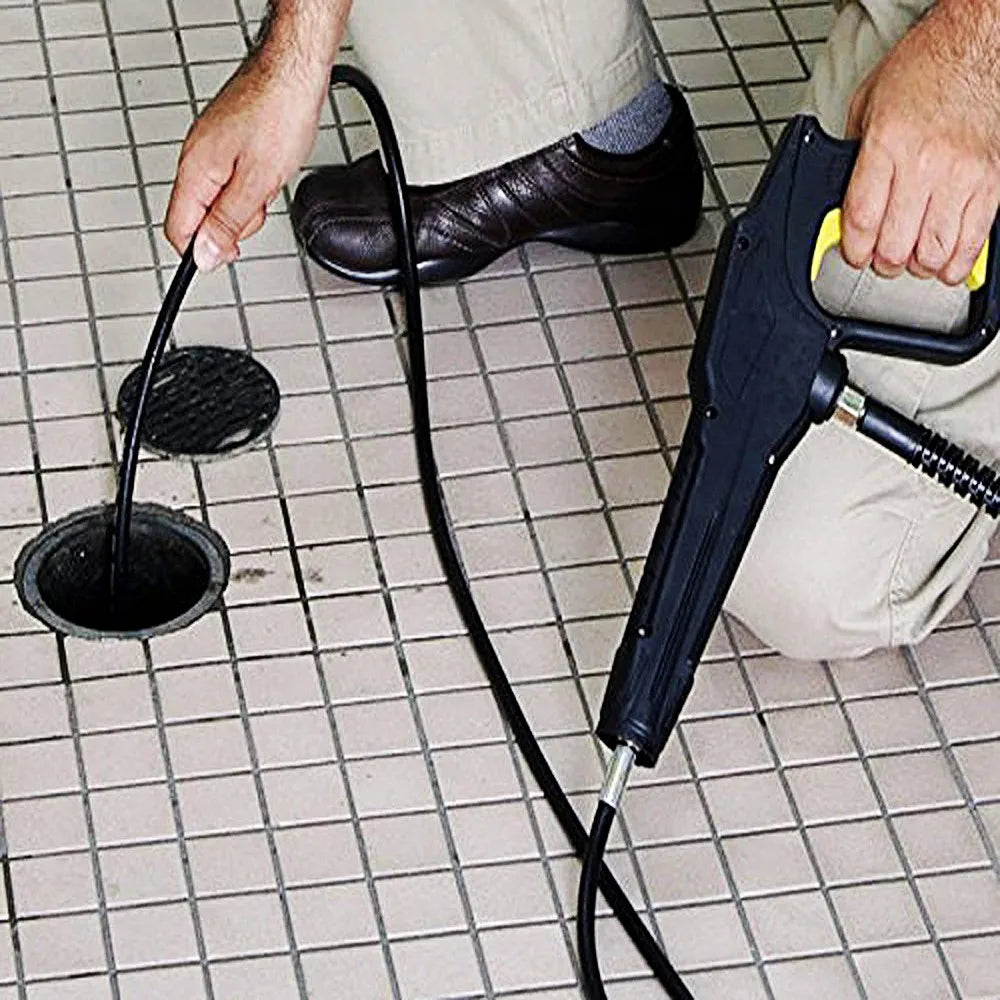 Pressure Washer Sewer Drain Water Cleaning Hose Car Washer Pipe Line Cleaning Kit Sewage Jet Hose For Lavor /  Sterwins / Vax