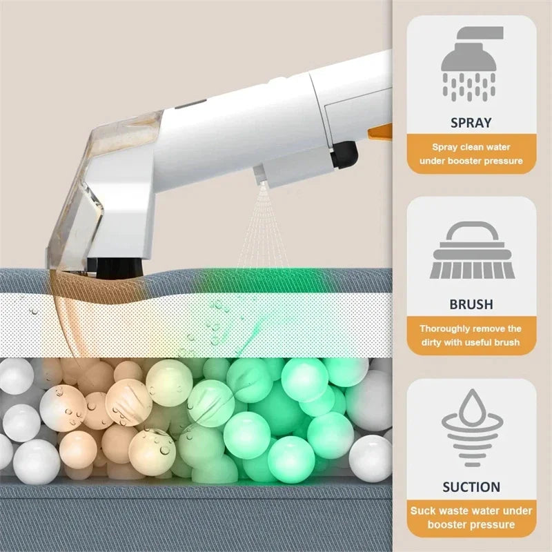 Powerful Carpet Cleaner Handheld 15Kpa Corded Spot Clean Machine Wet Fabric Carpet Sofa Cleaning Pet ,Car Machine Steam Cleaner