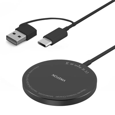 Magnetic Wireless Charger Pad Stand for iPhone 16 15 14 13 Pro Max Mini Airpods PD Macsafe Earphone Phone Fast Charging Station