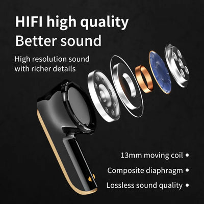Wireless  Bluetooth earphones TWS  Touch Headset Sports Stereo Gaming Headset With Microphone For Universal Gaming