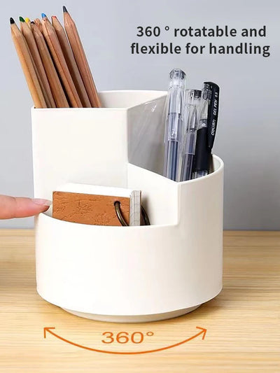 1PC Organize Your Desk With This 360°Rotating Pencil Case
