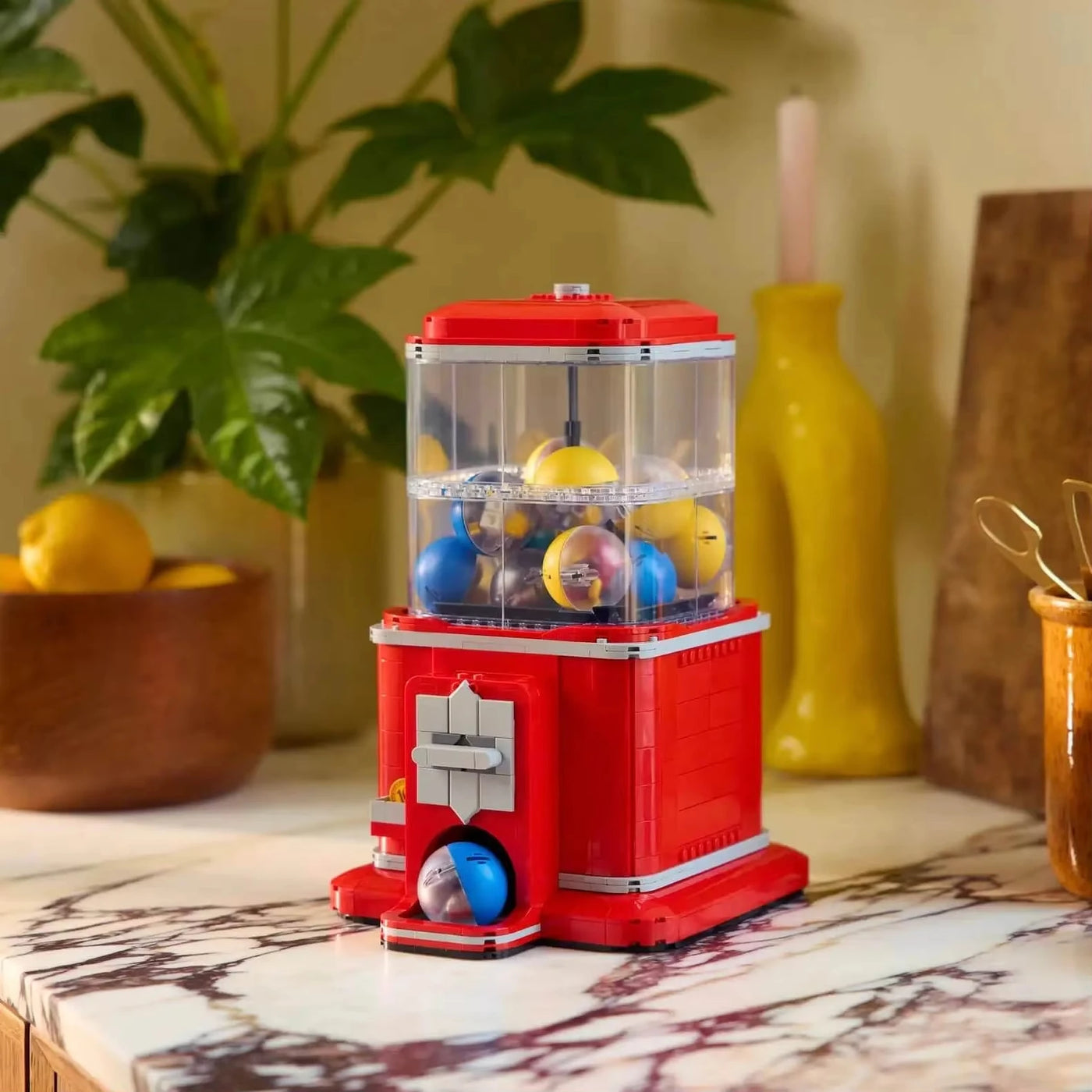 2025 New Creative Vending Machine DIY Gacha Technology 21358 Building Blocks Puzzle Game Brick Toy Girl Boy Christmas Gifts