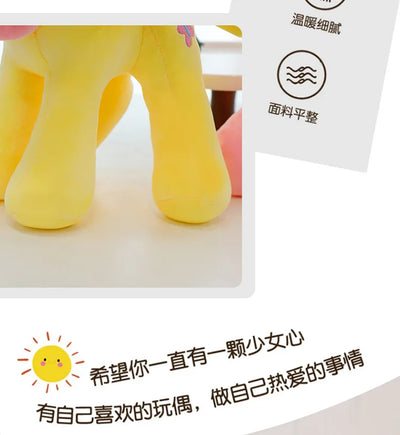 New My Little Pony Plush Doll Anime Twilight Sparkle Fluttershy Pinkie Pie Cartoon Soft Ornament Birthday Kawaii Toy Kid Gift