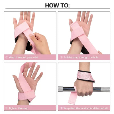 Fluorescence Brace Wrap Fitness Lifting Wrist Strap Crossfit Bodybuilding Support Kettlebell Dumbbell Weights Beginner Strength