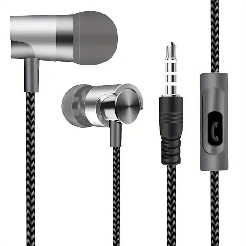 3.5mm Wired In-Ear Headphones with Ergonomic Design,