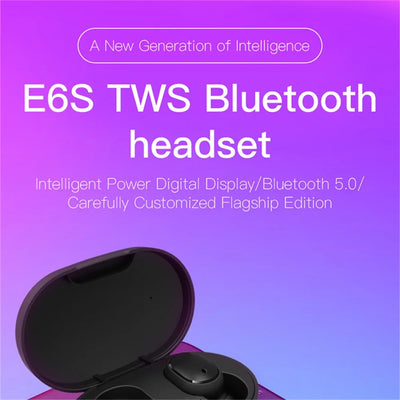 Bluetooth 5.0 Wireless Headphones E6S Noise Cancelling