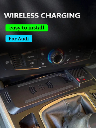 wireless charging pad for Audi A4 B8 B9 A4 Allroad A5 S5 RS5 Q5 SQ5 Fast phone charger mobile holder usb Center console