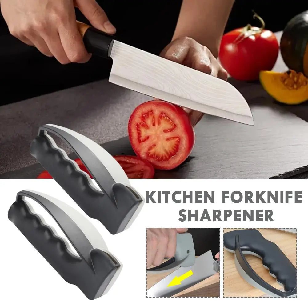 Multi - functional Manual Knife Sharpener - Ceramic & Diamond Tool, for Kitchen & Outdoor Use, Scissor Sharpening Included