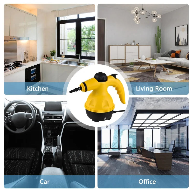 1050W Small Household Handheld Steam Cleaner for High Temperature And High Pressure Kitchen Oil Pollution Air Conditioning Clean
