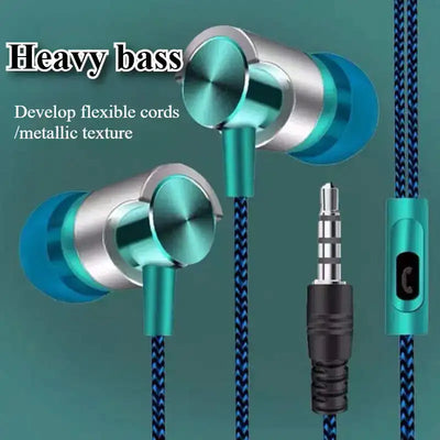 3.5mm Wired In-Ear Headphones with Ergonomic Design,