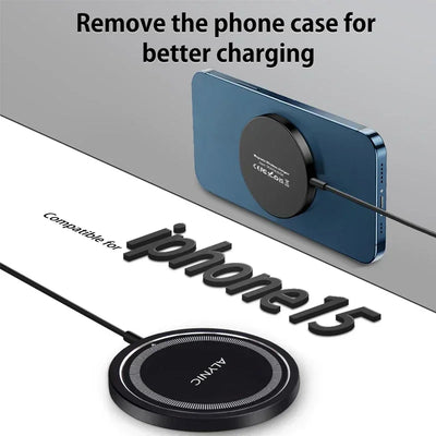 Magnetic Wireless Charger Pad Stand for iPhone 16 15 14 13 Pro Max Mini Airpods PD Macsafe Earphone Phone Fast Charging Station