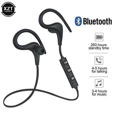 Wireless Bluetooth-Compatible Sports Headset Running Stereo Music earphones Universal Mini Ear-Hanging Ear-Hooks Headphones HIFI