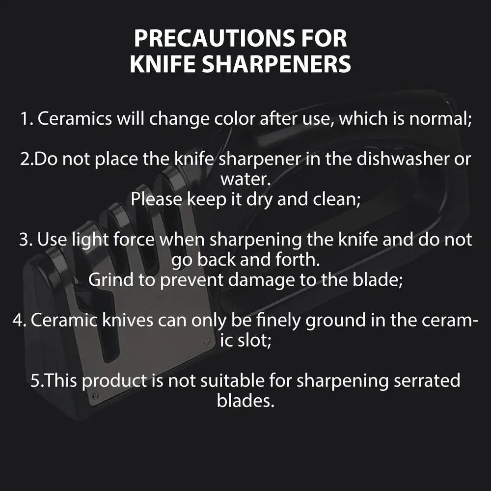 Kitchen 4 Segment Knife Sharpener Multifunctional  Knife