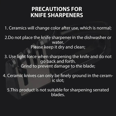 Kitchen 4 Segment Knife Sharpener Multifunctional  Knife