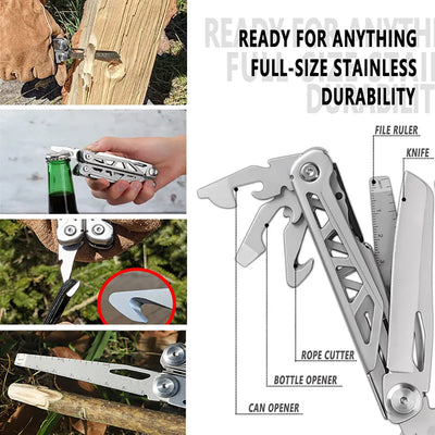 Multitool Folding Knives Pliers Wire Cutter Can Opener Screwdriver Scissor Clamp Hand Tools Diy EDC Survival Gear Manual Pliers