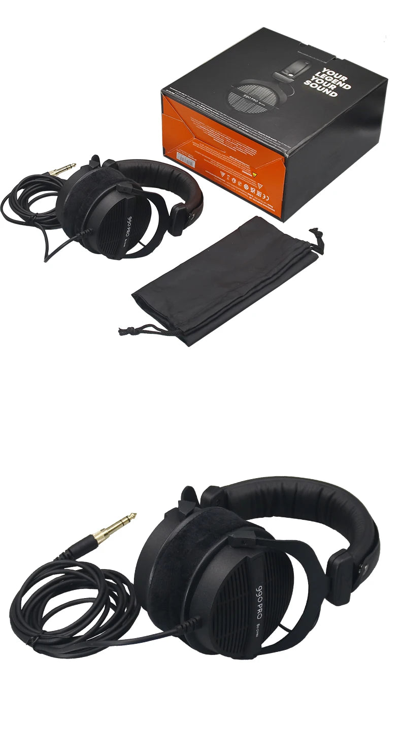 DT 990 PRO Open-Back Studio Monitor Headphones with High-Resolution Audio for Mixing and Mastering