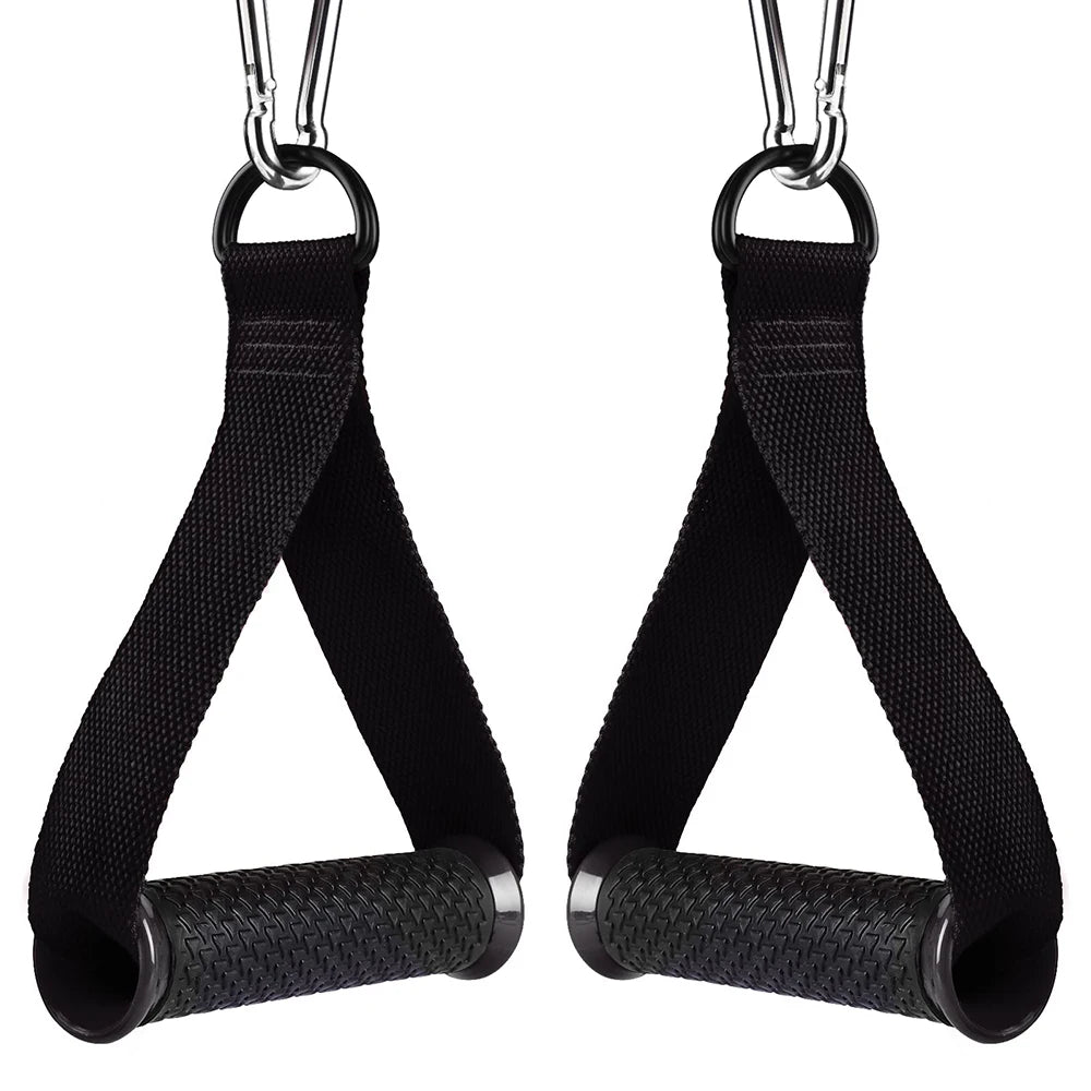 Heavy Duty Exercise Handles Cable Attachment Gym Resistance Bands Handles Anti-slip Grip Pilates Yoga Strength Trainer Workout
