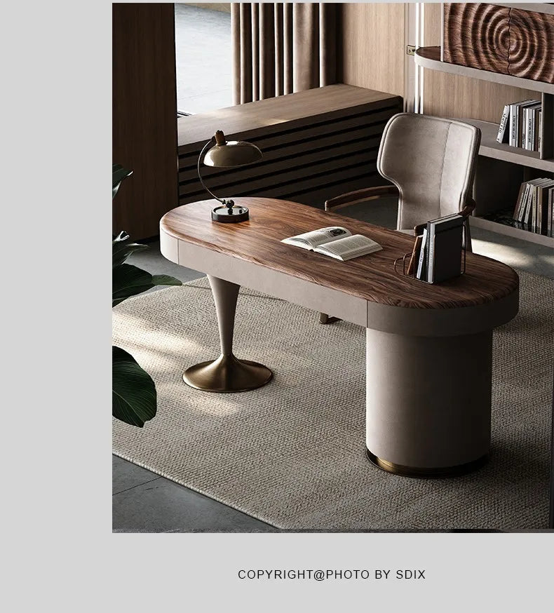 Modern European Floor Standing Office Desk Luxury Design Escritorios De Ordenador Upgrade Your Home Office Aesthetic Furniture