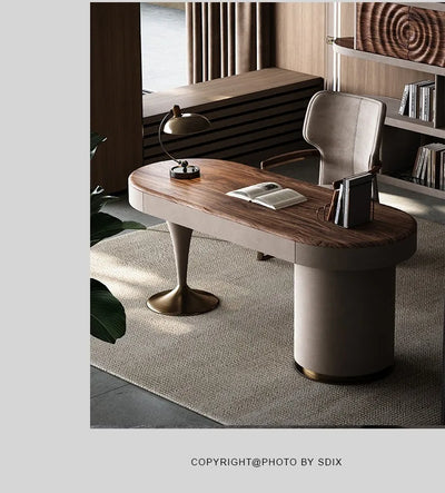 Modern European Floor Standing Office Desk Luxury Design Escritorios De Ordenador Upgrade Your Home Office Aesthetic Furniture