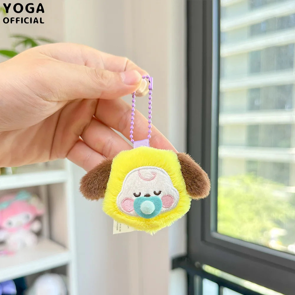 2025 Anime New BT21 Plush Toy Fashion Cartoon Korean Popular Plush Toy Pendant Backpack Keychain Pendant Accessories Girl Gifts