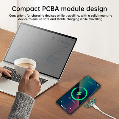 Wireless Charging Module DIY Wireless Charger QI Fast Charging Pad Wireless Charging Transmitter Support Smartwatch 15W Adaptive