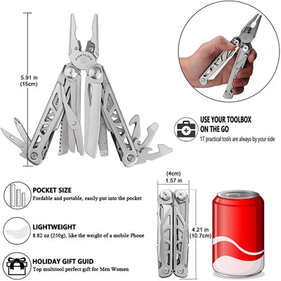 Multitool Folding Knives Pliers Wire Cutter Can Opener Screwdriver Scissor Clamp Hand Tools Diy EDC Survival Gear Manual Pliers