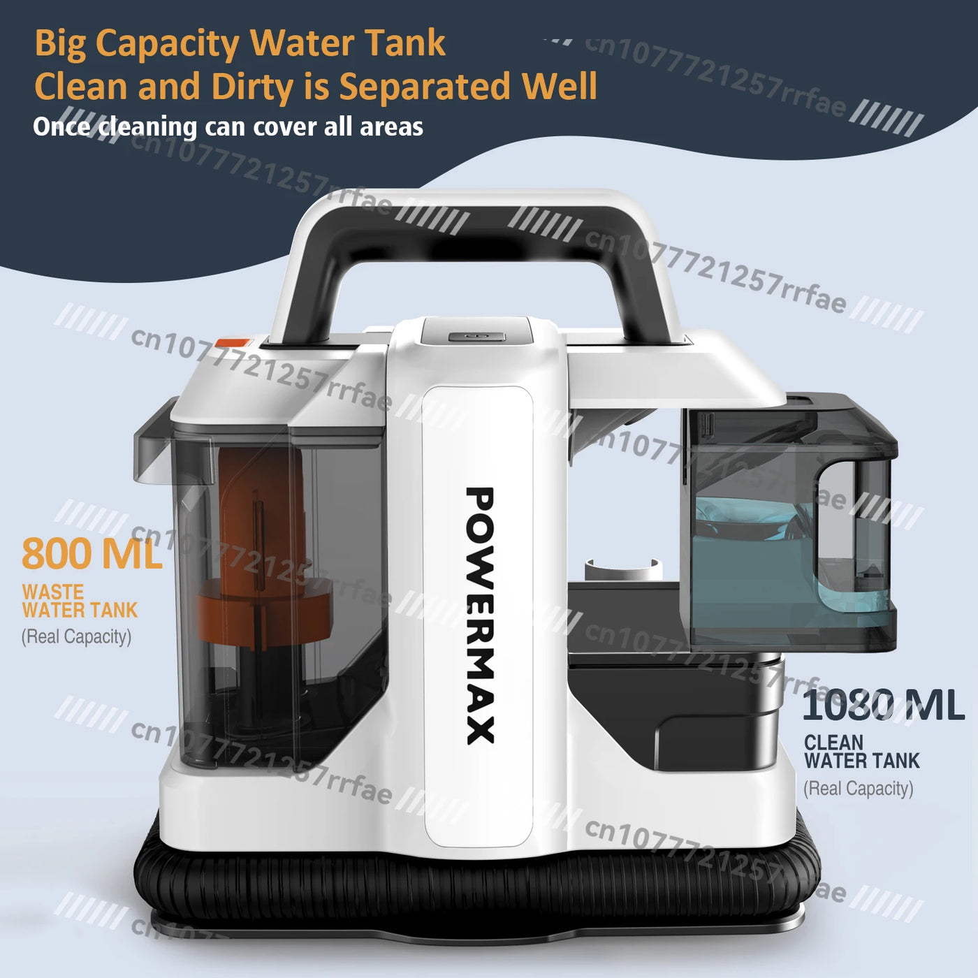 Portable Wet and Dry Vacuum Sofa Carpet Cleaner Household Fabric Washing Interior Overflow Point Cleaner