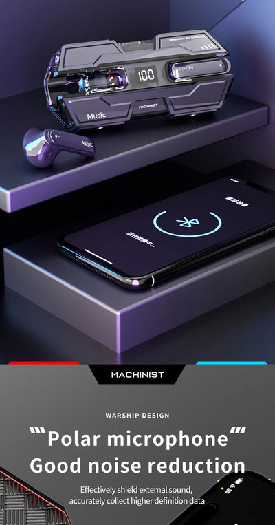 Wireless  Bluetooth earphones TWS  Touch Headset Sports Stereo Gaming Headset With Microphone For Universal Gaming