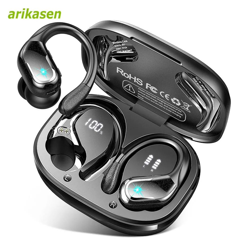 75Hrs Bluetooth 5.3 Earphones IP7 Waterproof Wireless Headphones