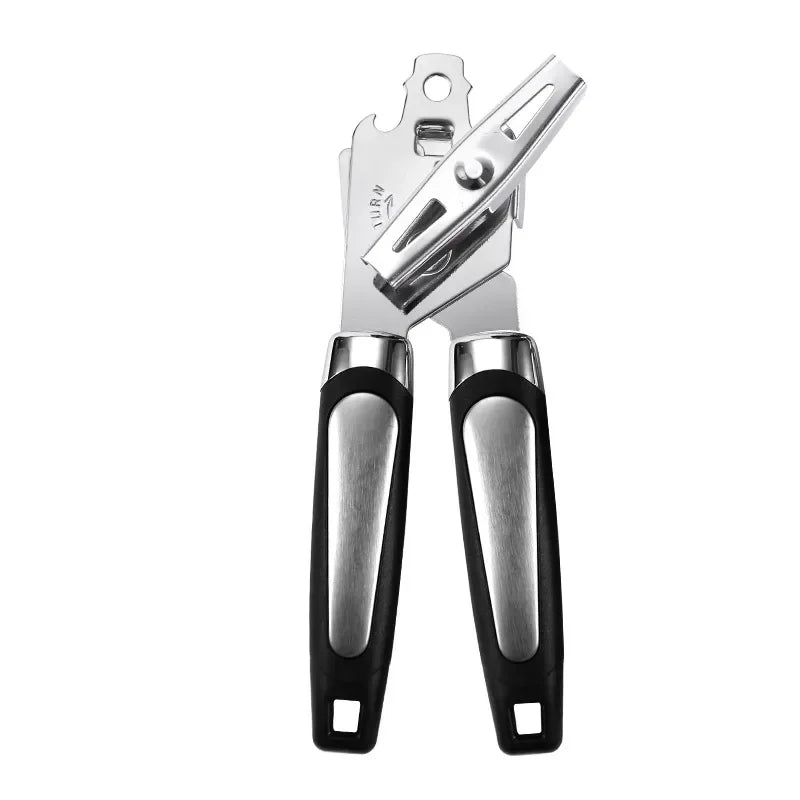 Easy Can Opener Safety Stainless Steel Manual Professional Effortless Openers with Turn Knob Household Kitchen Useful Tools