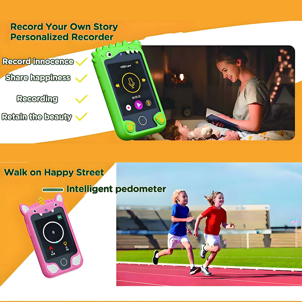 Kids Smart Educational Toys Musci Player Learning Selfie Toddler Phone Games for Children Age 3-12 Best Christmas Birthday Gifts