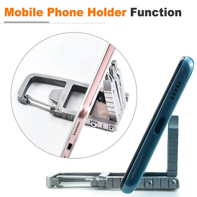 13 in 1 Multifunction Stainless Steel Tool Combination Folding Outdoor Tools Corkscrew Screwdriver Wrench Knife Knife Keychain