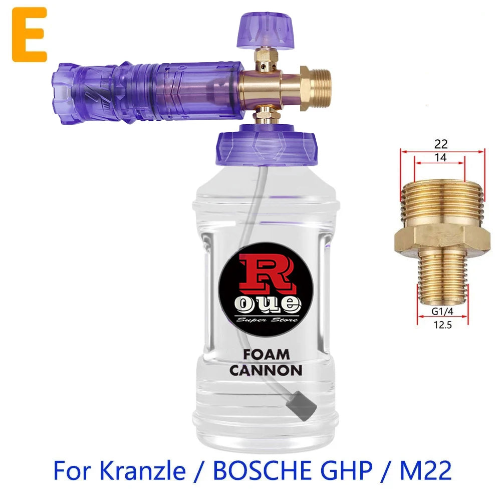 Pressure Washer  Snow Foam Lance Foam Nozzle Car Wash Foam Maker for parkside Karcher Elitech Bort AR Bosch Pressure Washer