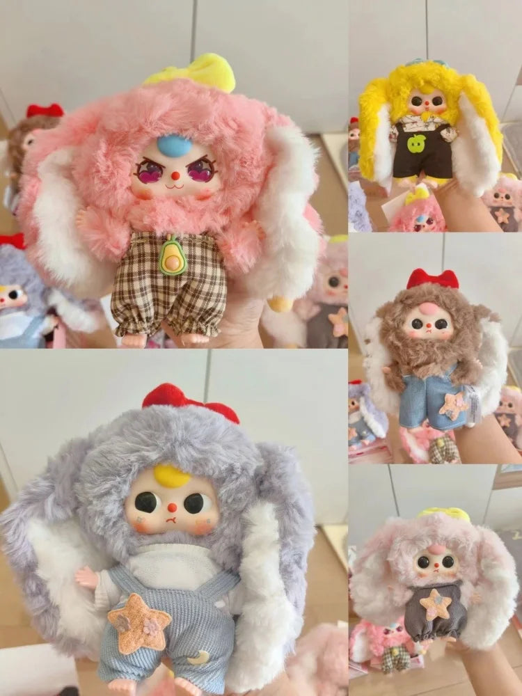 Genuine 2025 In Stock Blind Box Toy Baby Three Second-Generation Macaron Little Rabbit V2 Cute Pendant Ornaments Toys Girl Gifts