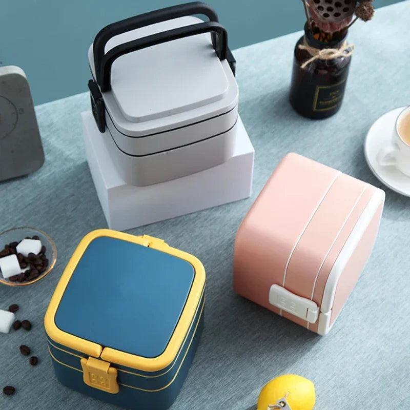 Kitchen Microwave Heating Portable Lunch Box Household Refrigerator Crisper Fruit Lunch Box Essential For Office Staff