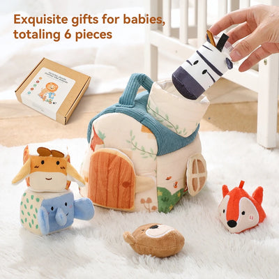 Baby Montessori Toys Magic Tissue Box Finger Exercising Busy Board Educational Learning Activity Sensory Toys For Kids Baby Game