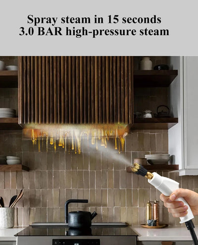 Home Steam Cleaner 2500W Protable High Pressure Steam Cleaning Machine for Air Conditioning Hood Kitchen Car Steaming Cleaner
