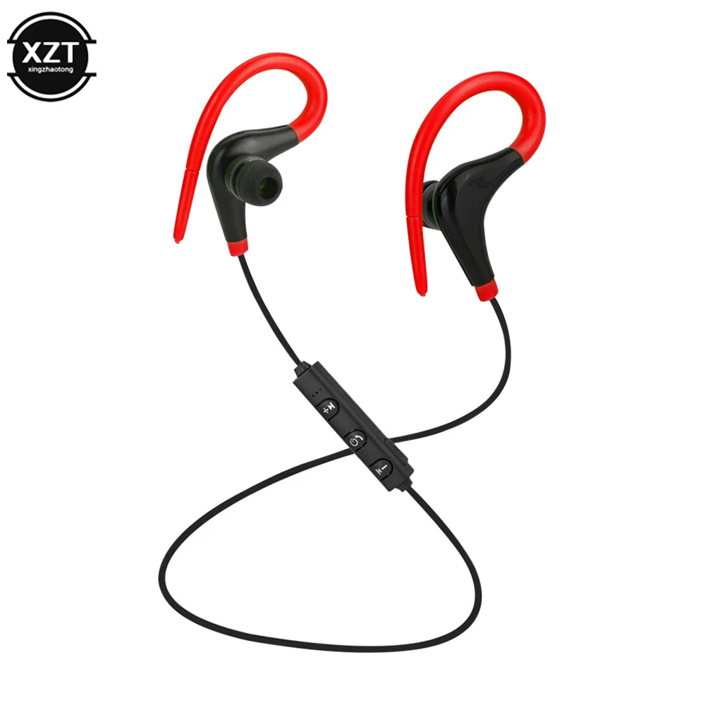 Wireless Bluetooth-Compatible Sports Headset Running Stereo Music earphones Universal Mini Ear-Hanging Ear-Hooks Headphones HIFI