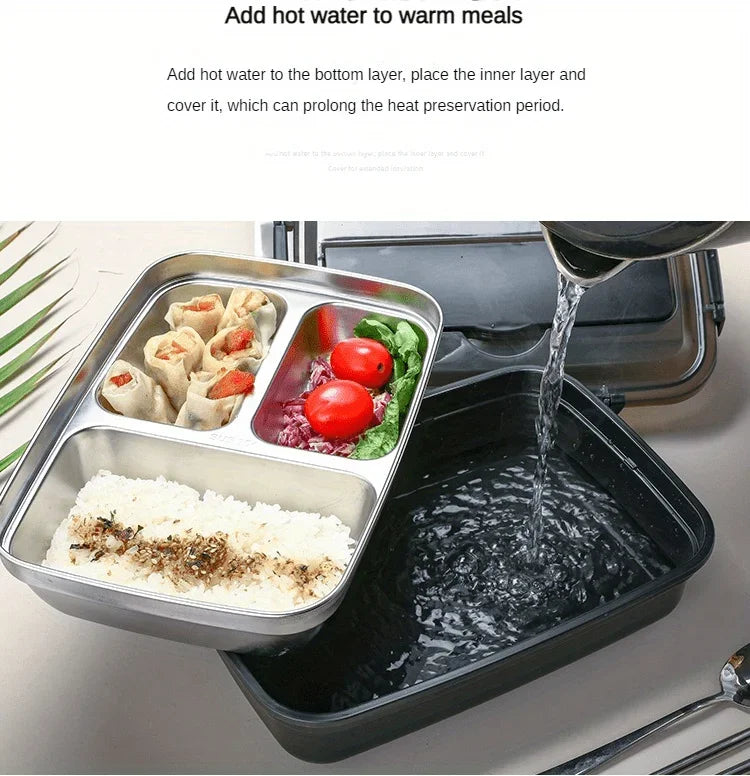 Easy-Clean Bento Container For Students & Office Workers