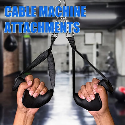 Big Ergonomic Exercise Handles for Cable Machine Attachments Strength Training Resistance Bands Heavy Duty Workoutt Handles Gear
