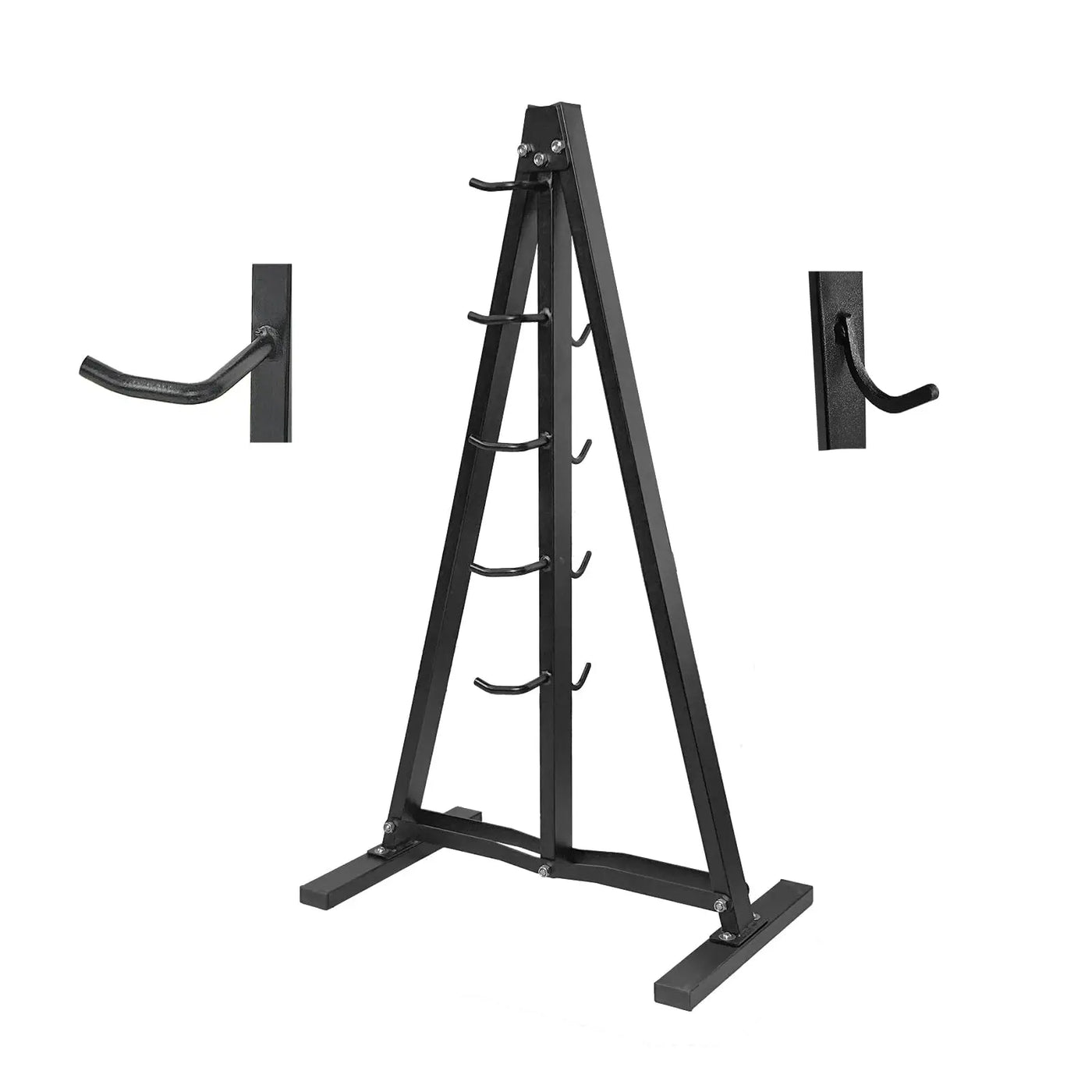 Wall Mount Fitness Equipment Storage Rack - Space-Saving Gym Organizer